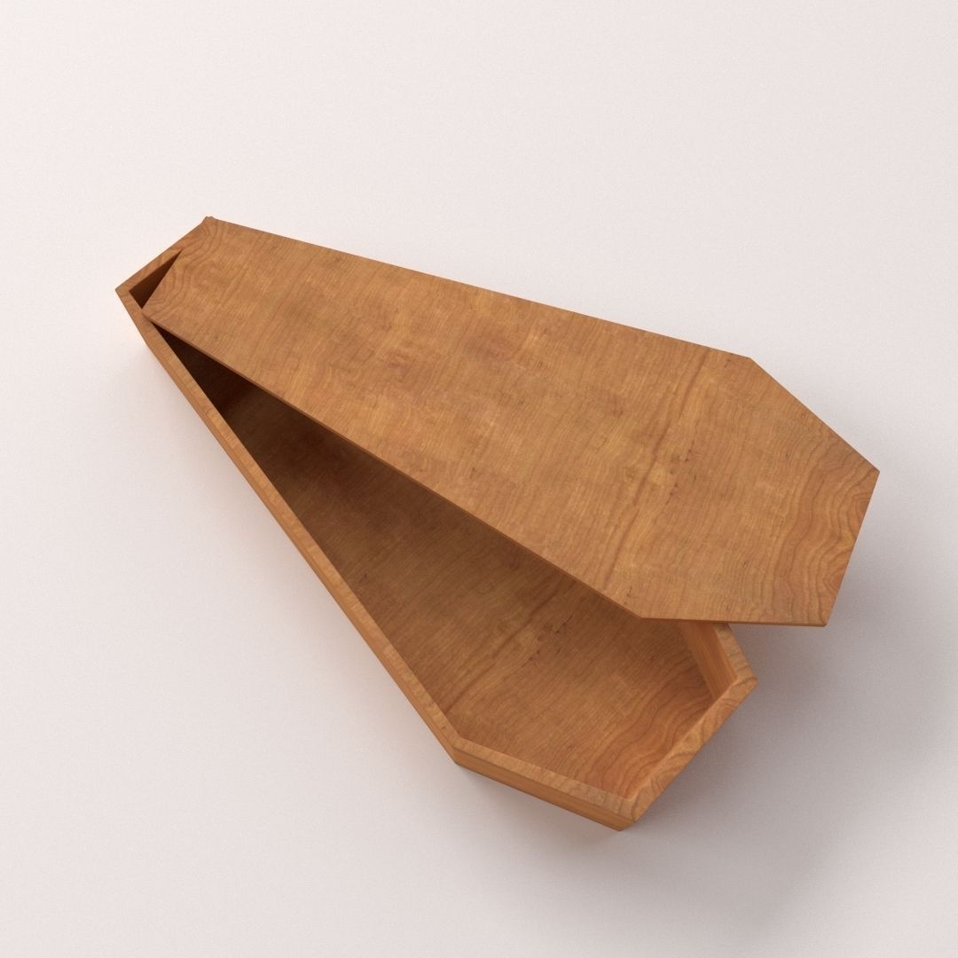 Coffin box 3D model_2