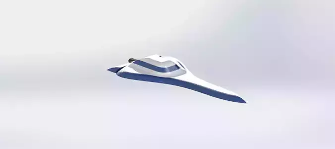 worlds fastest rc plane blue version Free 3D model