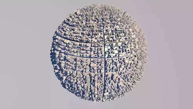 Sci Fi Sphere Shape Triangle 3D model 2019 3D model