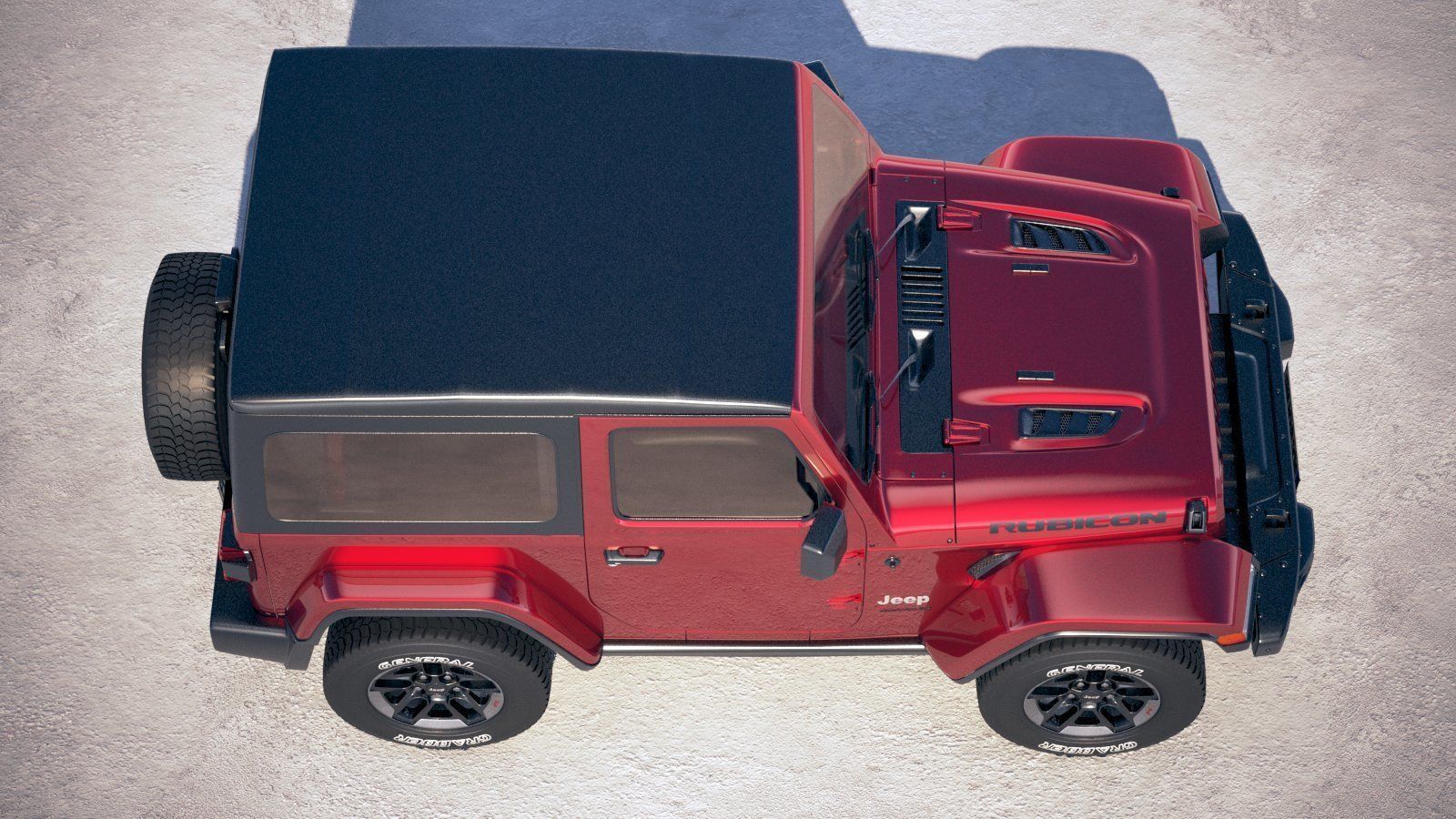 Jeep Wrangler Rubicon SoftTop 2019 3D model_10