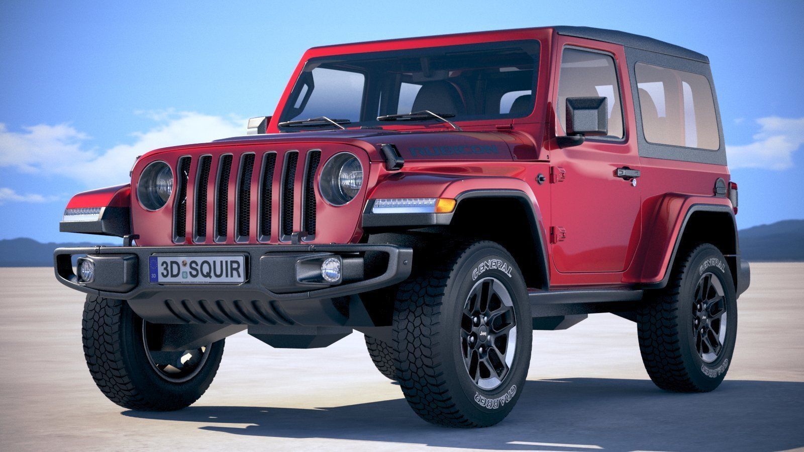 Jeep Wrangler Rubicon SoftTop 2019 3D model_15