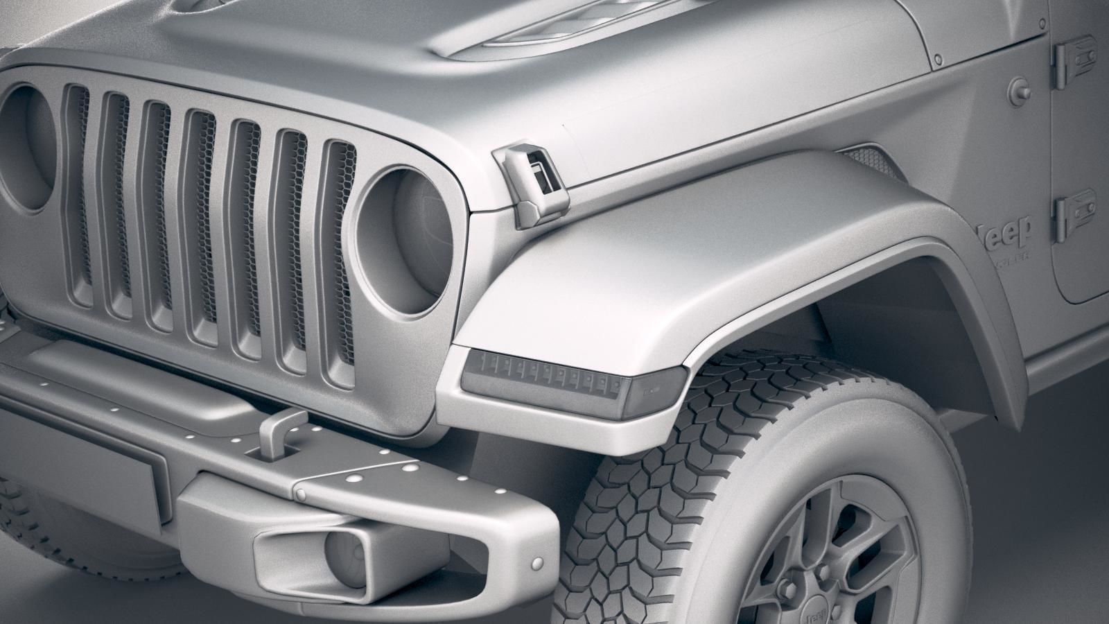 Jeep Wrangler Rubicon SoftTop 2019 3D model_21
