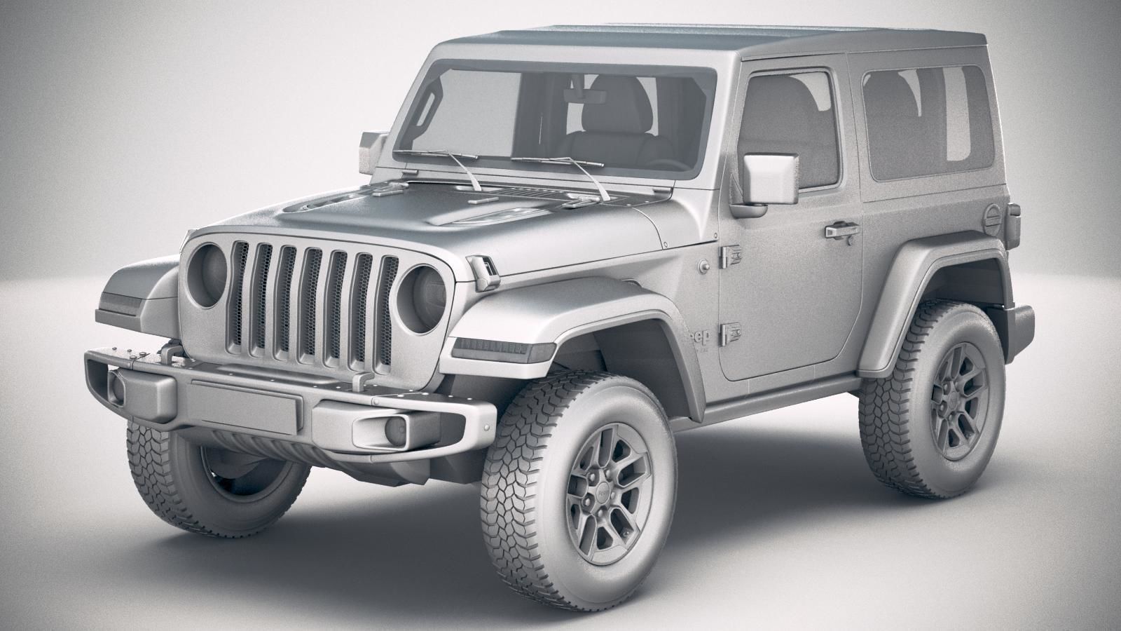 Jeep Wrangler Rubicon SoftTop 2019 3D model_20