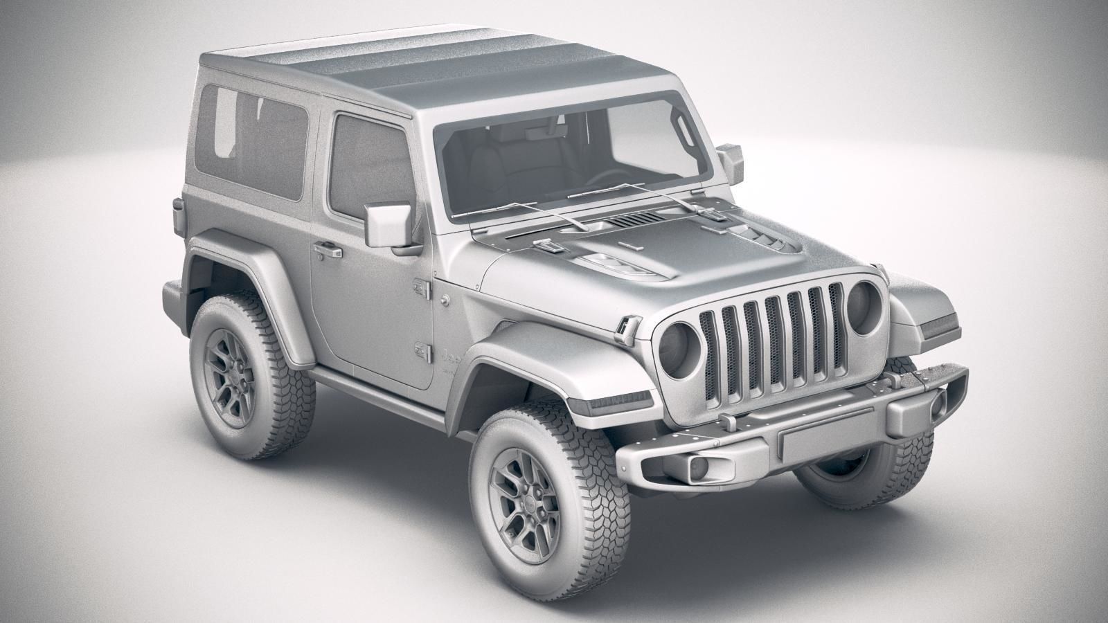 Jeep Wrangler Rubicon SoftTop 2019 3D model_24