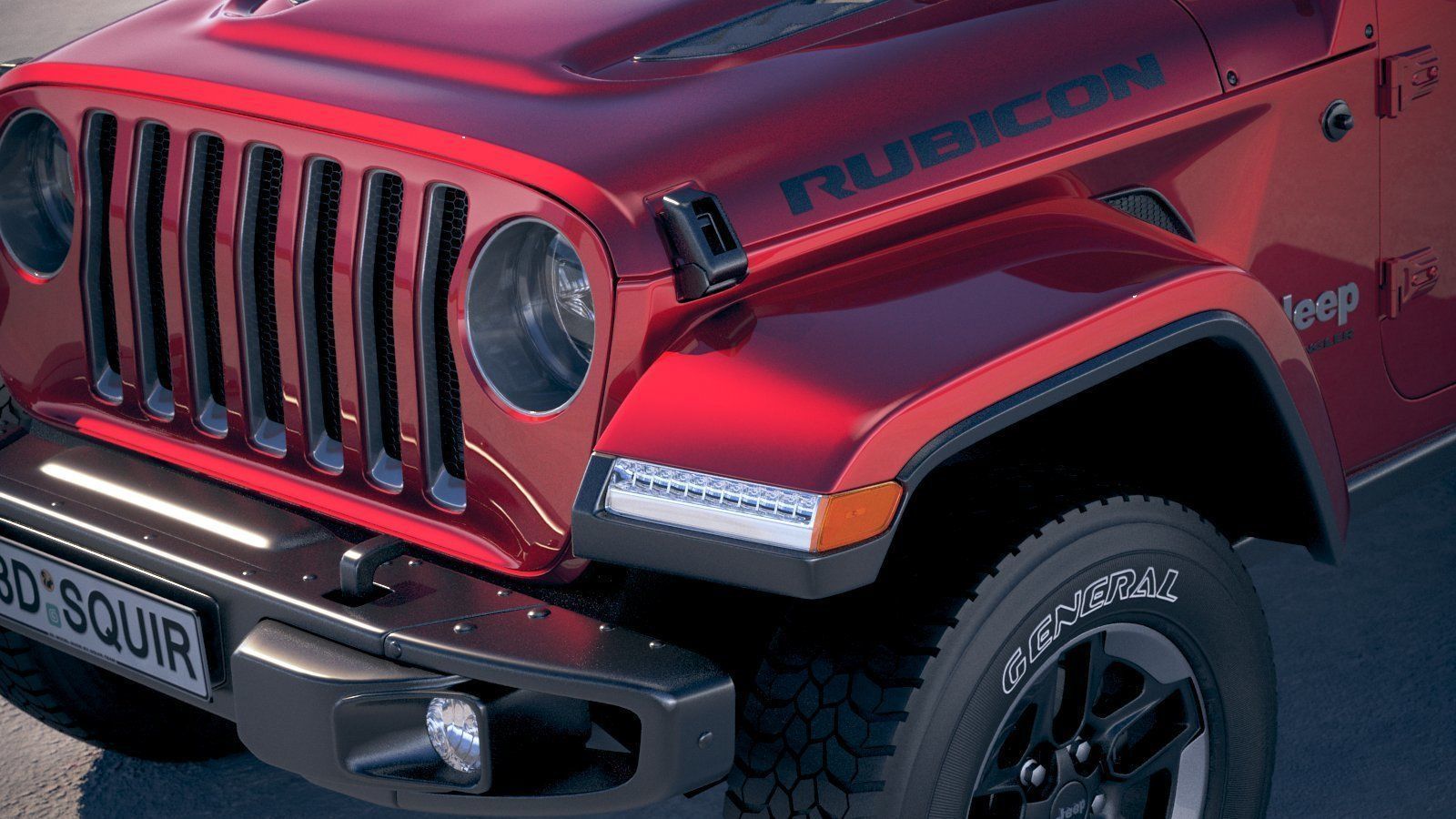 Jeep Wrangler Rubicon SoftTop 2019 3D model_2