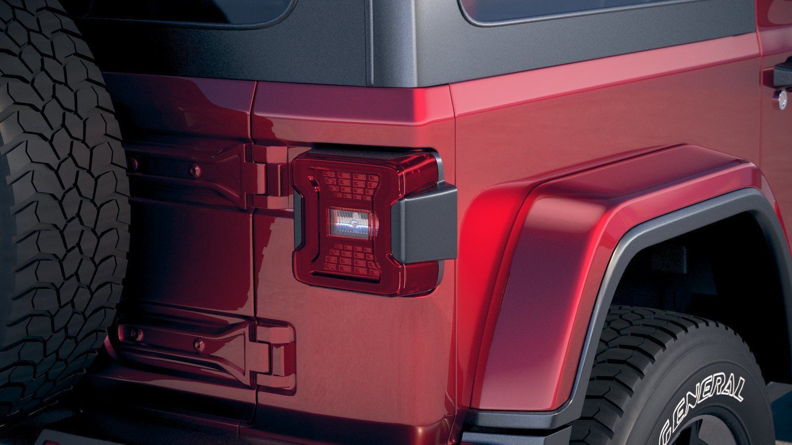 Jeep Wrangler Rubicon SoftTop 2019 3D model_19