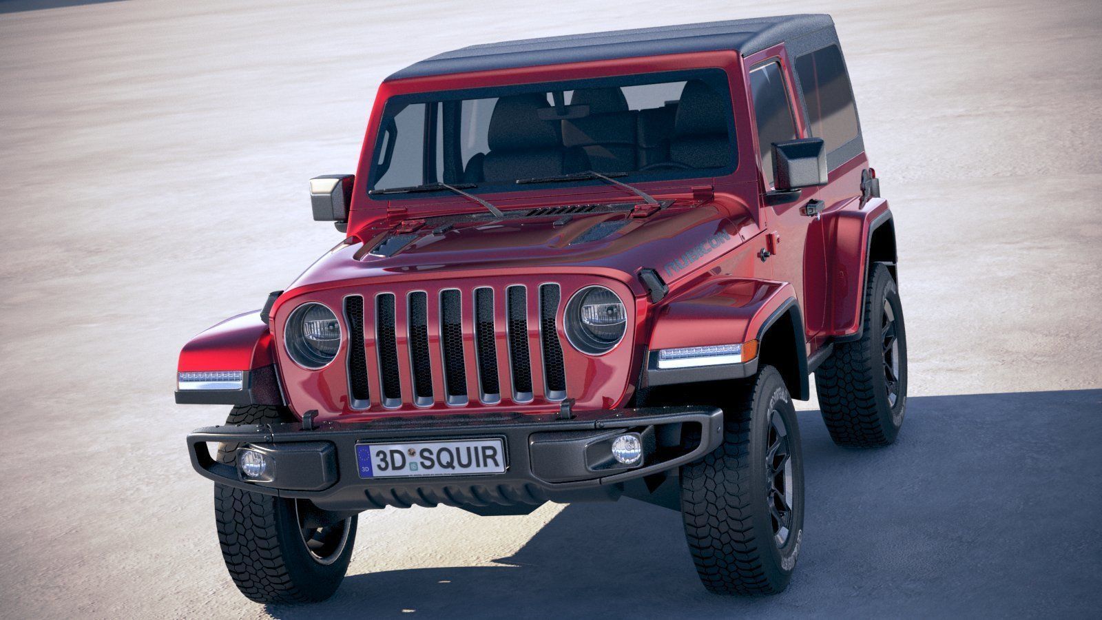 Jeep Wrangler Rubicon SoftTop 2019 3D model_1