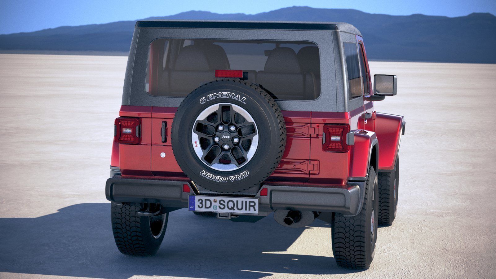 Jeep Wrangler Rubicon SoftTop 2019 3D model_8