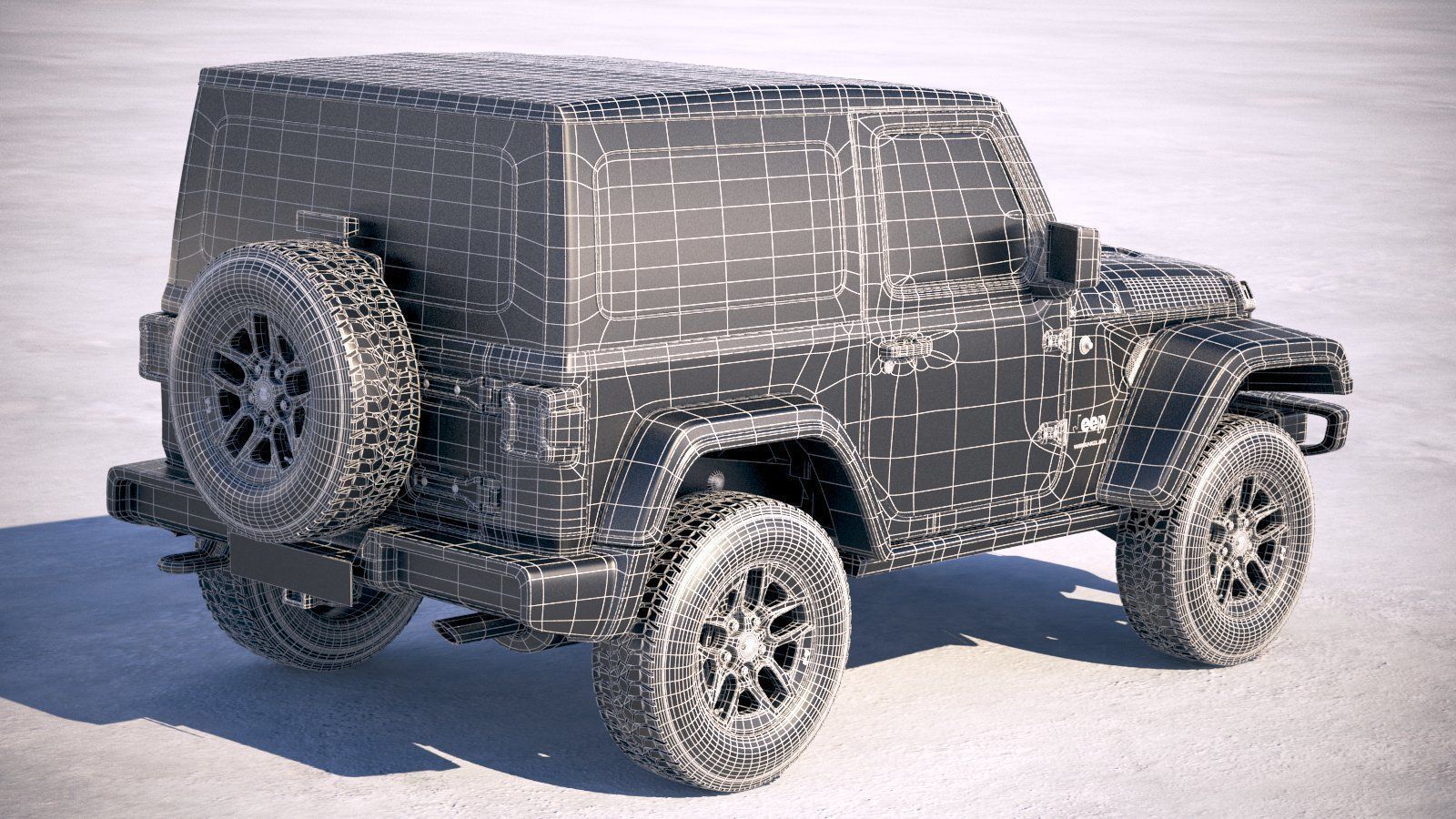 Jeep Wrangler Rubicon SoftTop 2019 3D model_30