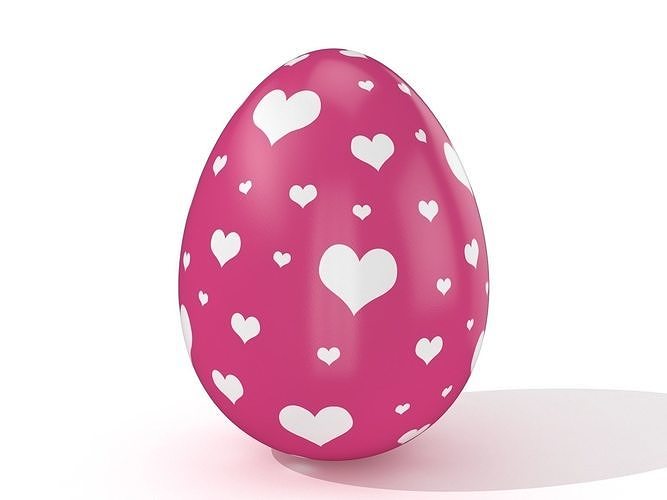 Easter egg N009 Low-poly 3D model