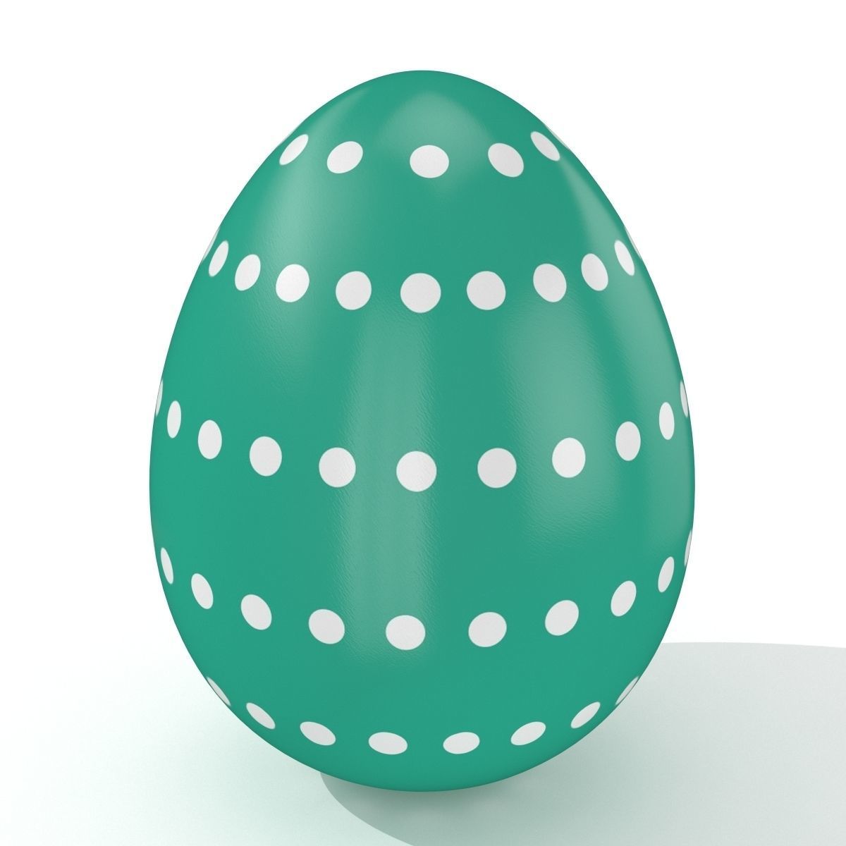 Easter egg N004 Low-poly 3D model_2
