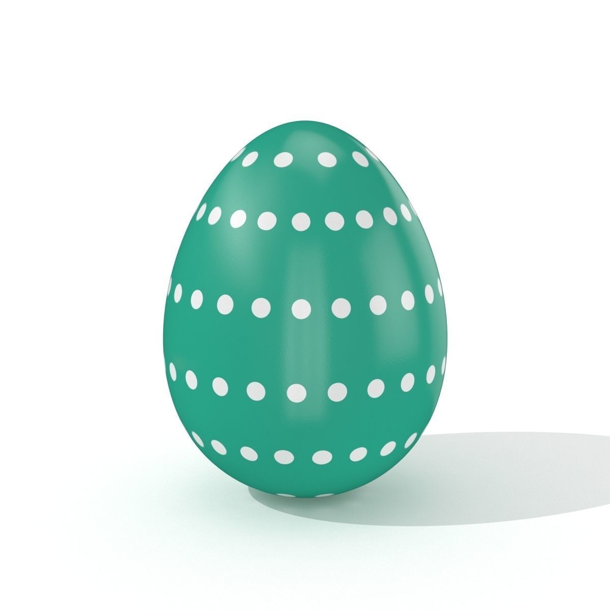 Easter egg N004 Low-poly 3D model_1