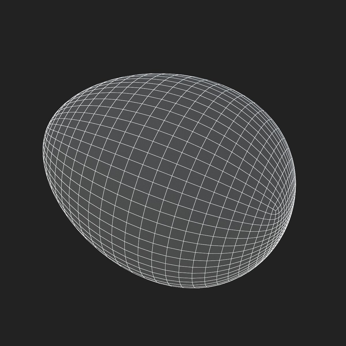 Easter egg N004 Low-poly 3D model_7