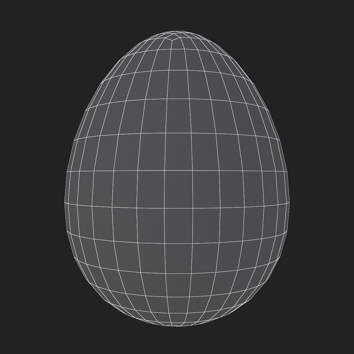 Easter egg N002 Low-poly 3D model_4