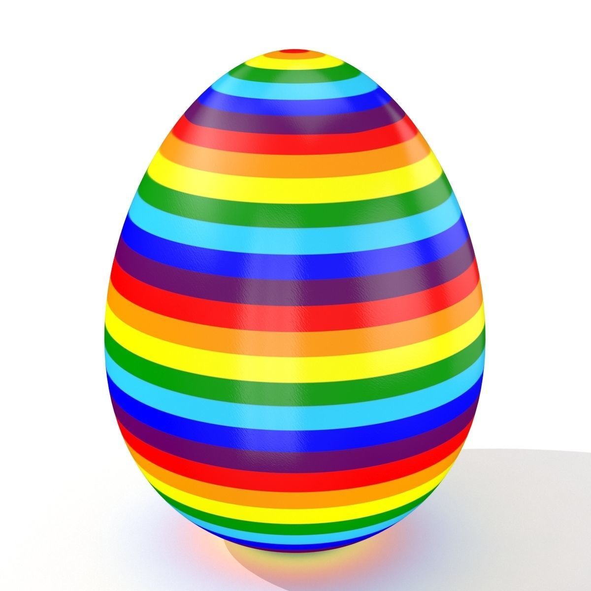 Easter egg N002 Low-poly 3D model_2