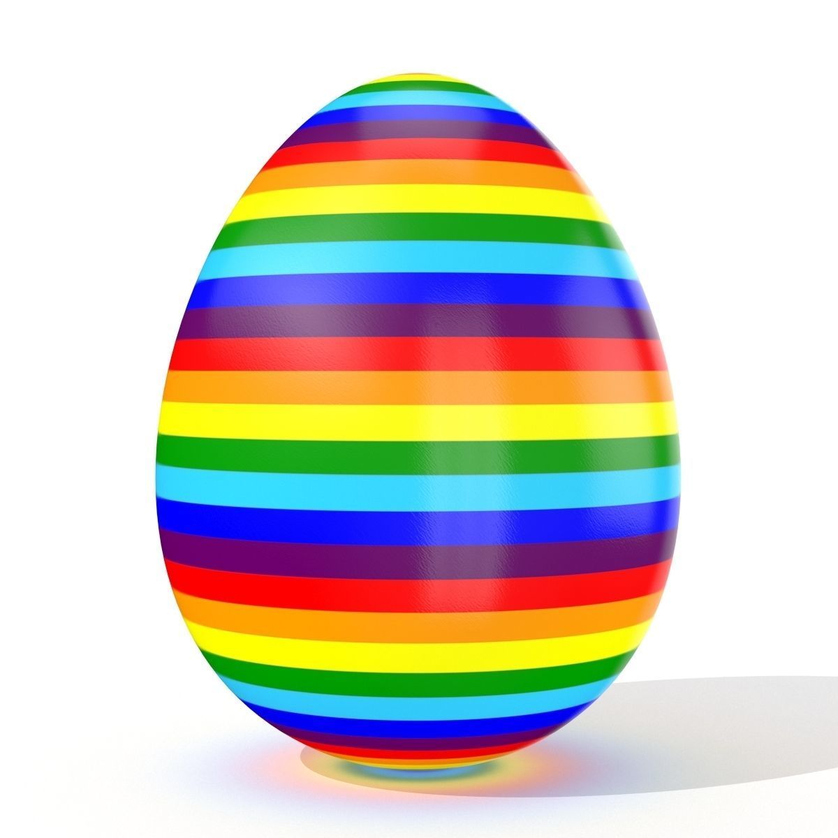 Easter egg N002 Low-poly 3D model_3