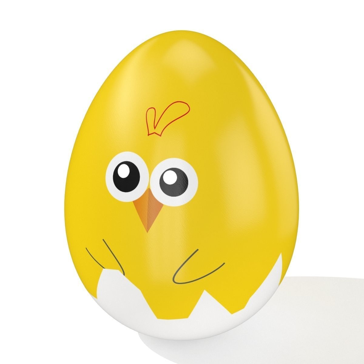 Easter egg N001 Low-poly 3D model_2