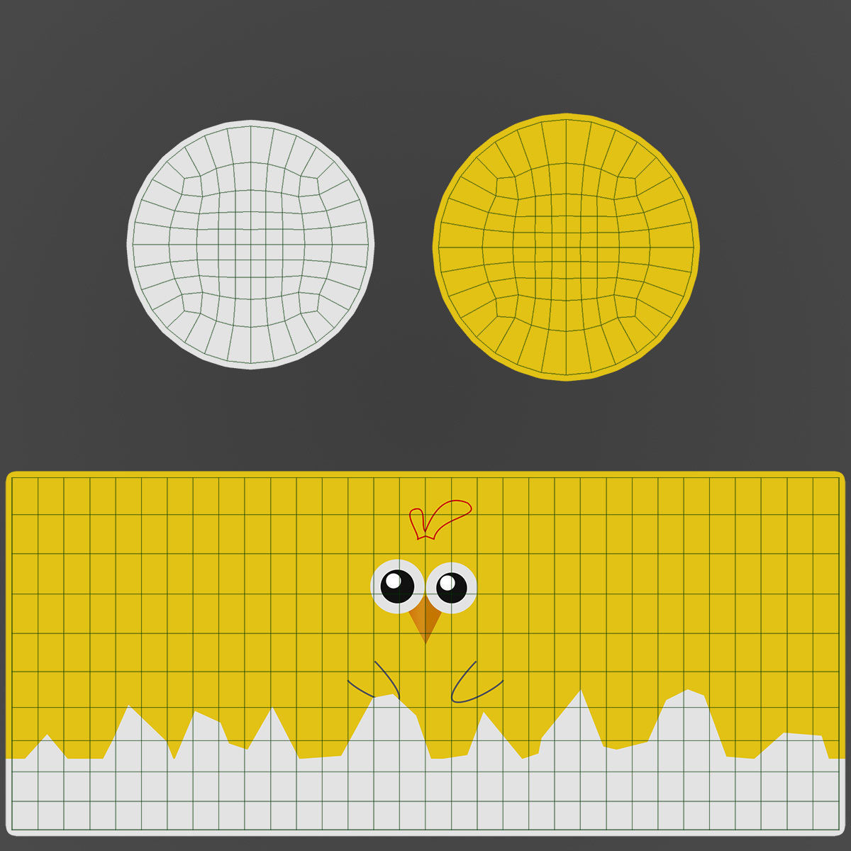 Easter egg N001 Low-poly 3D model_8