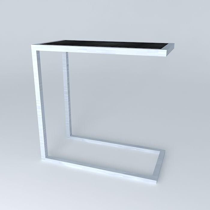 Alfa End Table - Dark Wood - Drafted by Percy Ramos Free 3D model_1