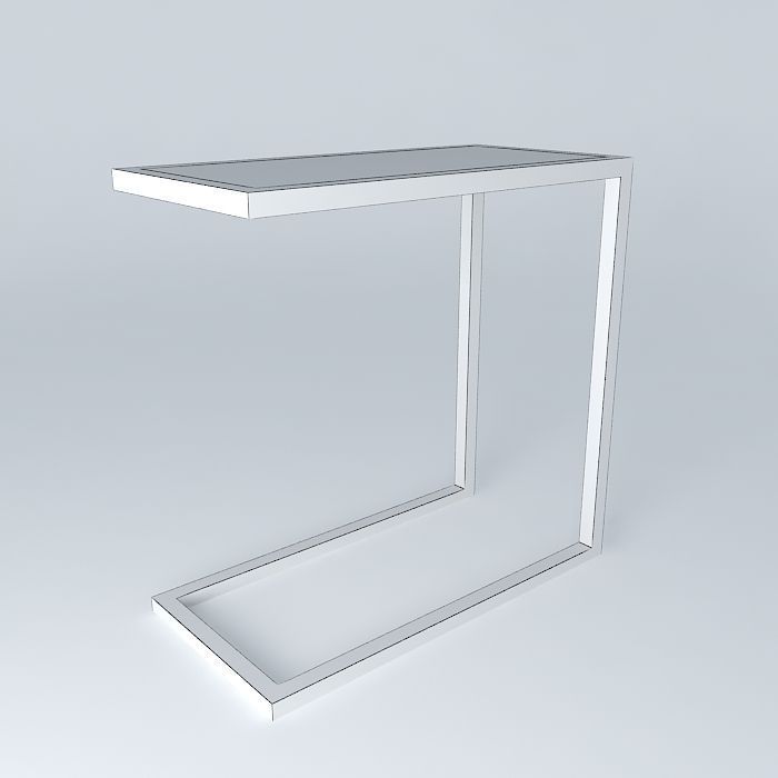 Alfa End Table - Dark Wood - Drafted by Percy Ramos Free 3D model_3