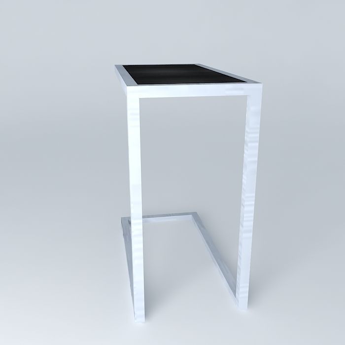 Alfa End Table - Dark Wood - Drafted by Percy Ramos Free 3D model_2