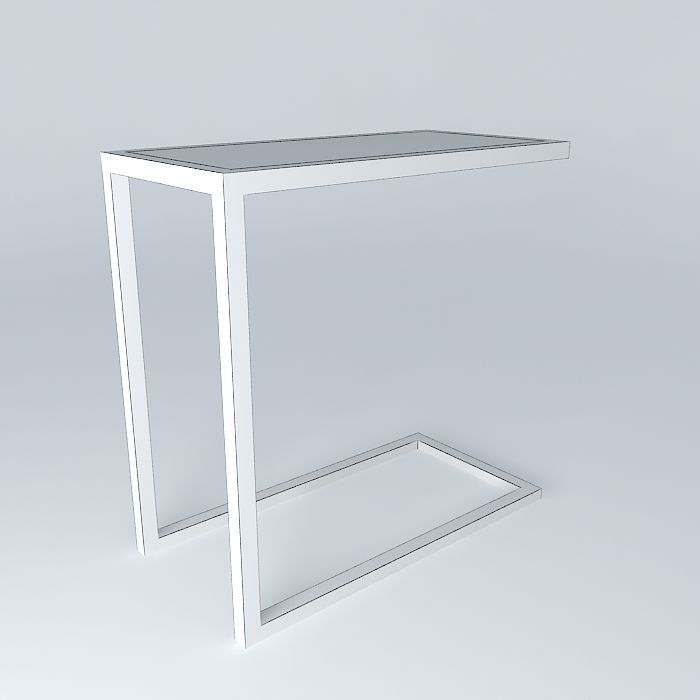 Alfa End Table - Dark Wood - Drafted by Percy Ramos Free 3D model_4