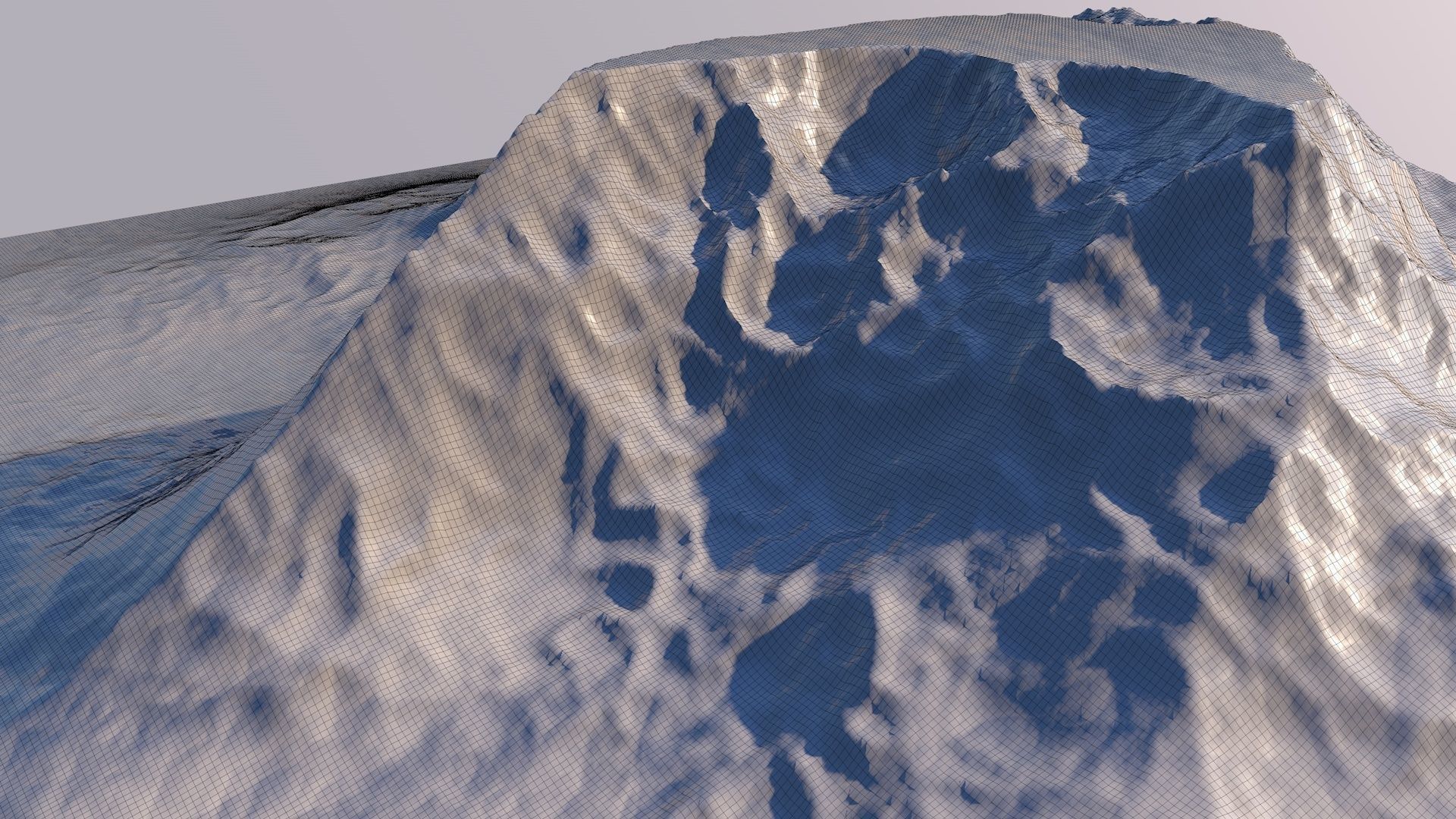 Iceberg Mountain Landscape 3D Model Sci Fi Futuristic Object 3D model_11