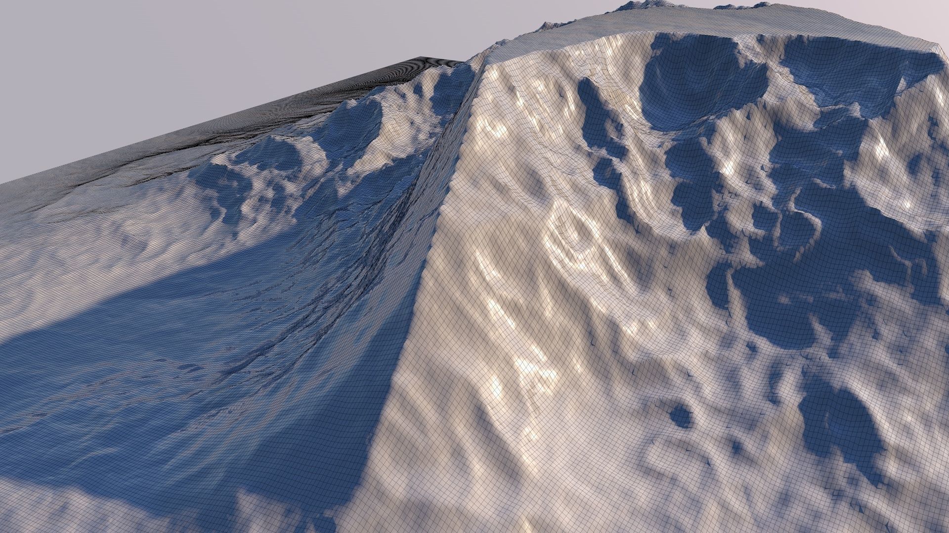 Iceberg Mountain Landscape 3D Model Sci Fi Futuristic Object 3D model_10