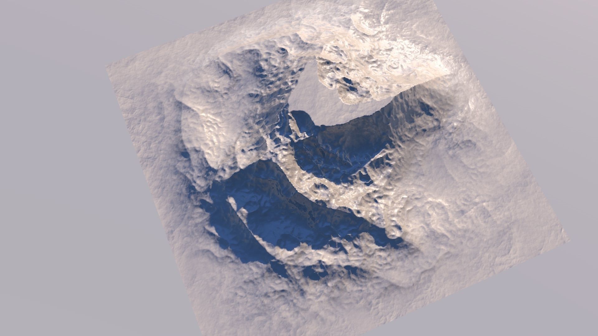 Iceberg Mountain Landscape 3D Model Sci Fi Futuristic Object 3D model_20