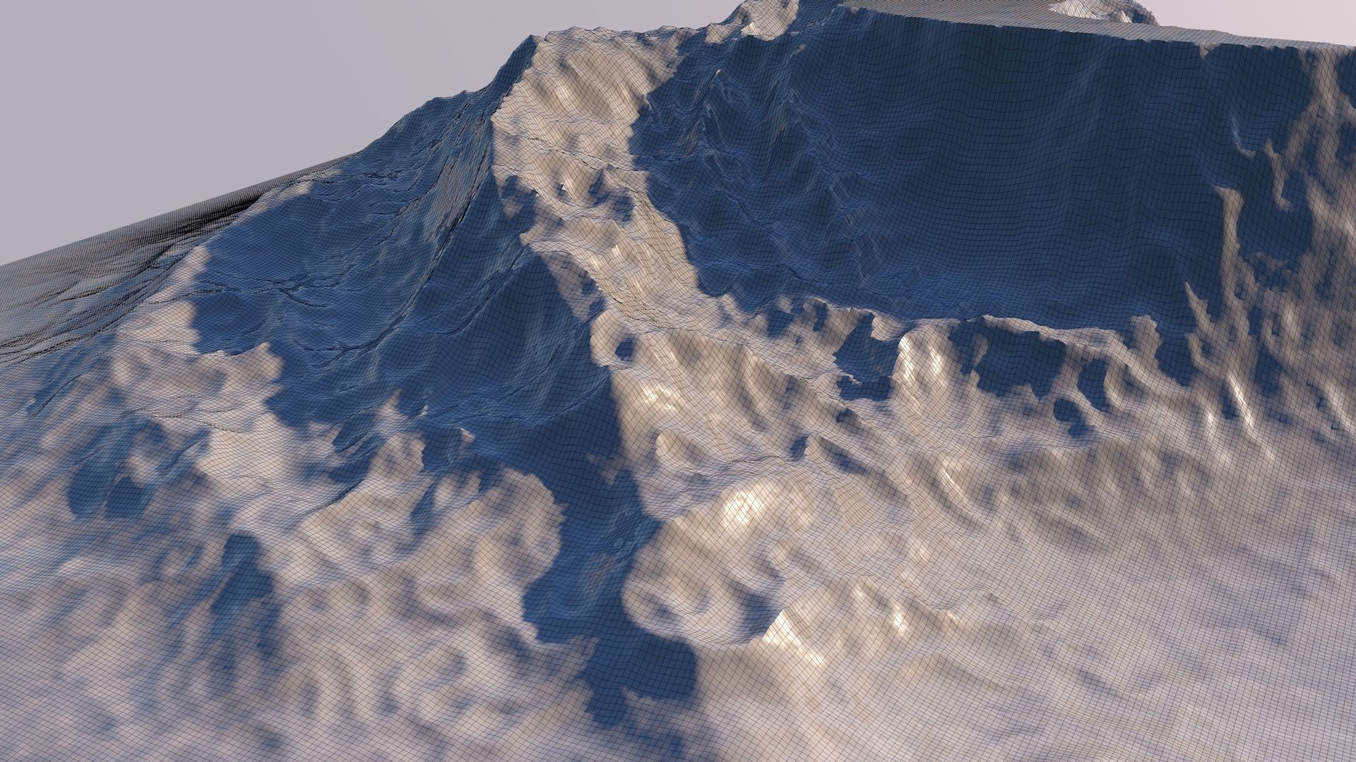 Iceberg Mountain Landscape 3D Model Sci Fi Futuristic Object 3D model_8