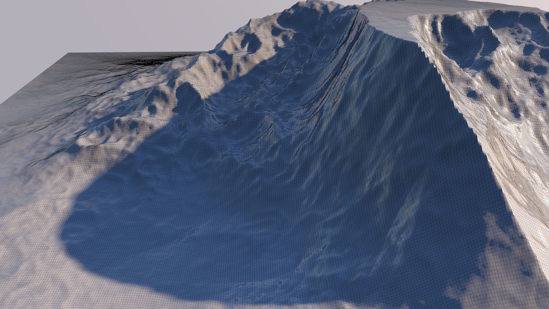 Iceberg Mountain Landscape 3D Model Sci Fi Futuristic Object 3D model_9
