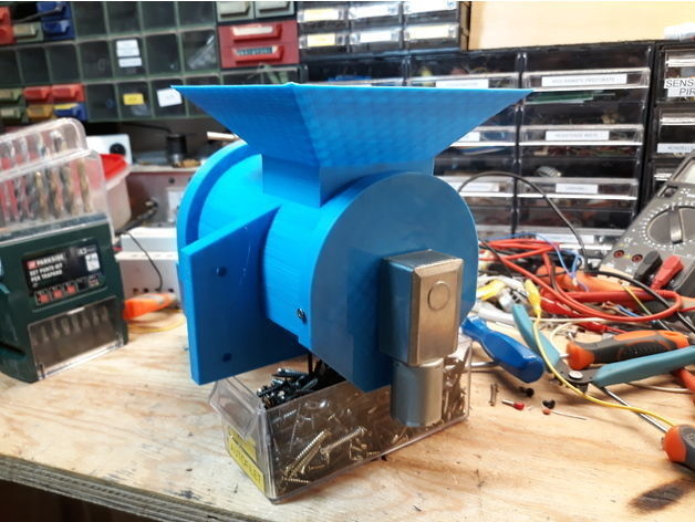 Screw motor for animal feed  3D print model_4