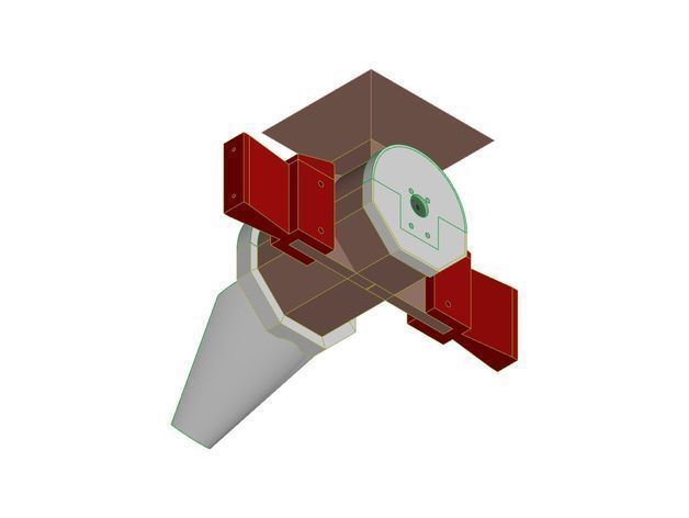 Screw motor for animal feed  3D print model_13