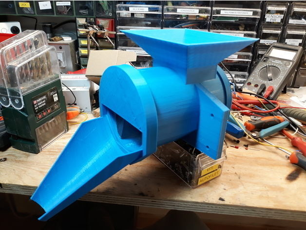 Screw motor for animal feed  3D print model_2