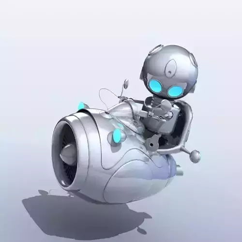 Cartoon Aircraft 3D model