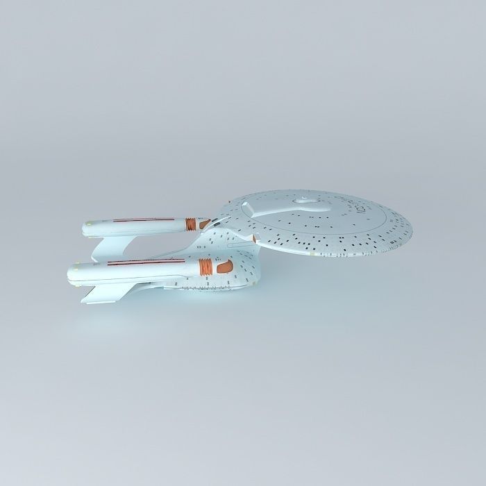 Star Trek Starship Enterprise NCC-1701-D Free 3D model_2