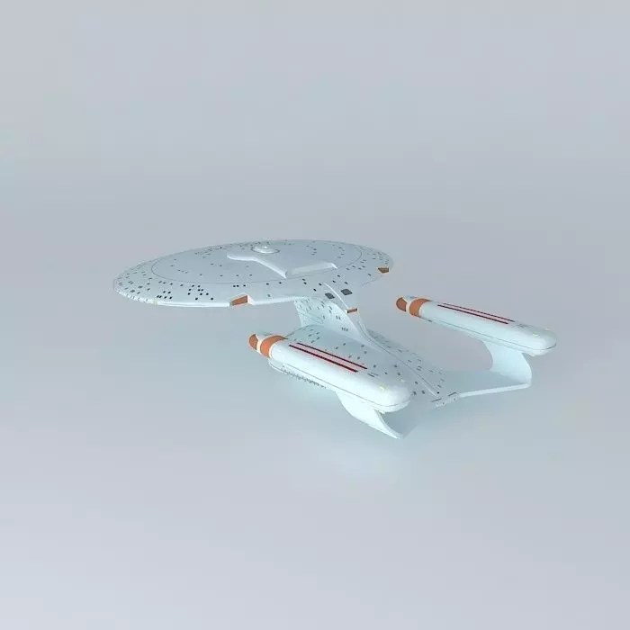 Star Trek Starship Enterprise NCC-1701-D Free 3D model_0