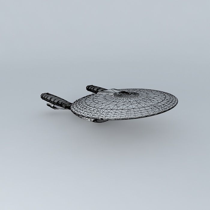 Star Trek Starship Enterprise NCC-1701-D Free 3D model_4