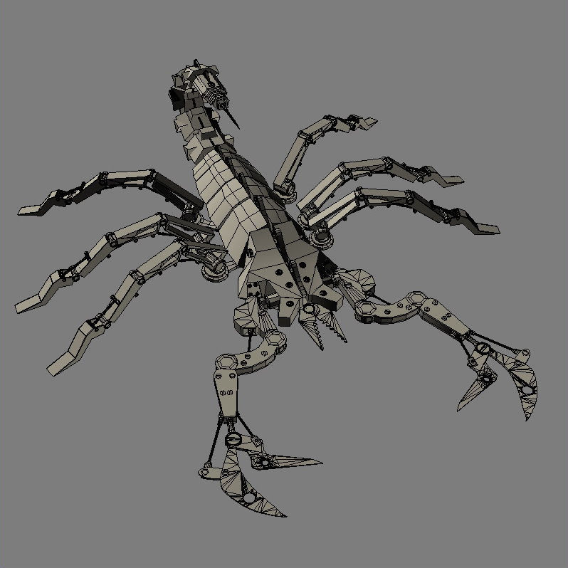 Mechanical Scorpion 3D model_7