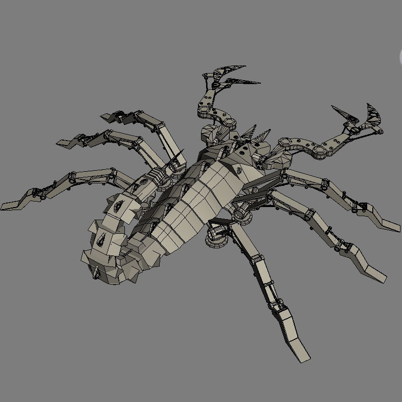 Mechanical Scorpion 3D model_8