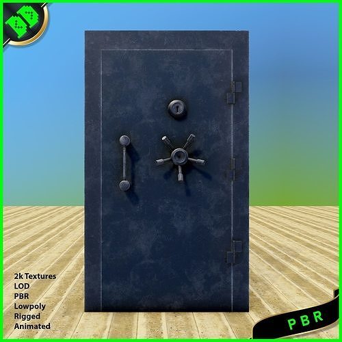 Vault Door  Low-poly 3D model