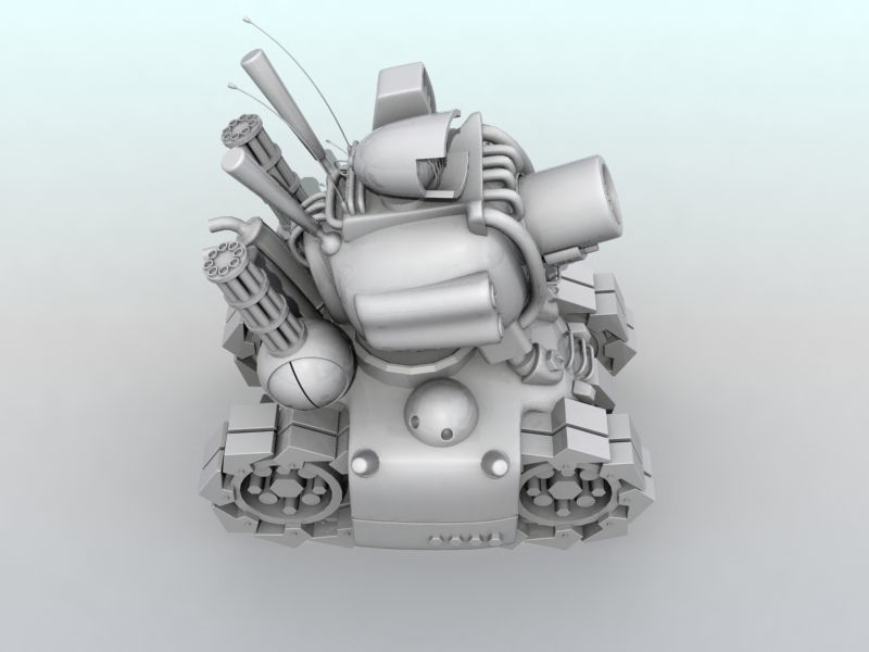 Metal Slug Tank 3D model_5