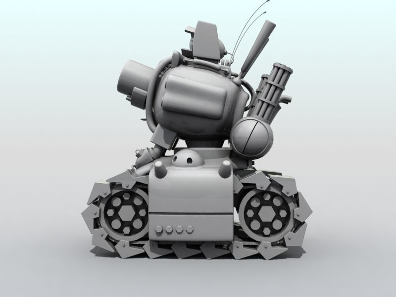 Metal Slug Tank 3D model_2