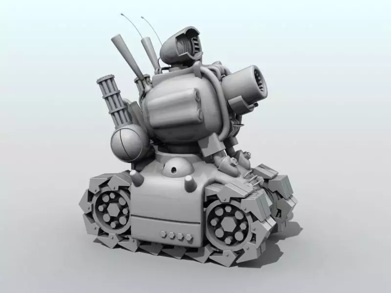 Metal Slug Tank 3D model_0