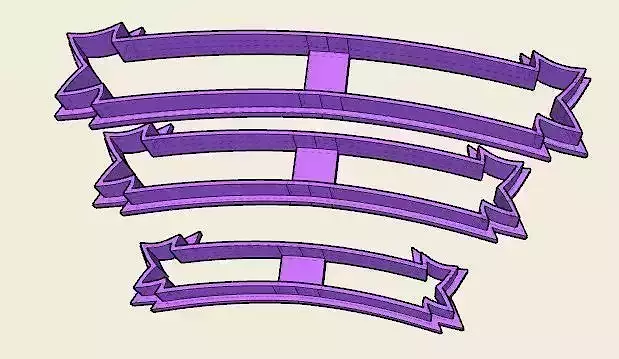 Pennant Banderin 5 7 9cm Cookie Cutter Set