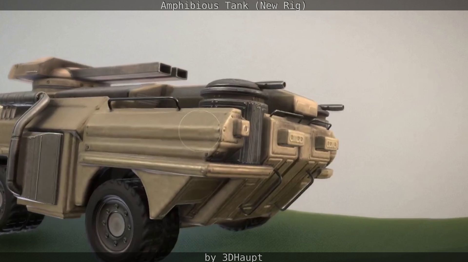 Amphibious Tank New Rig  Free low-poly 3D model_48