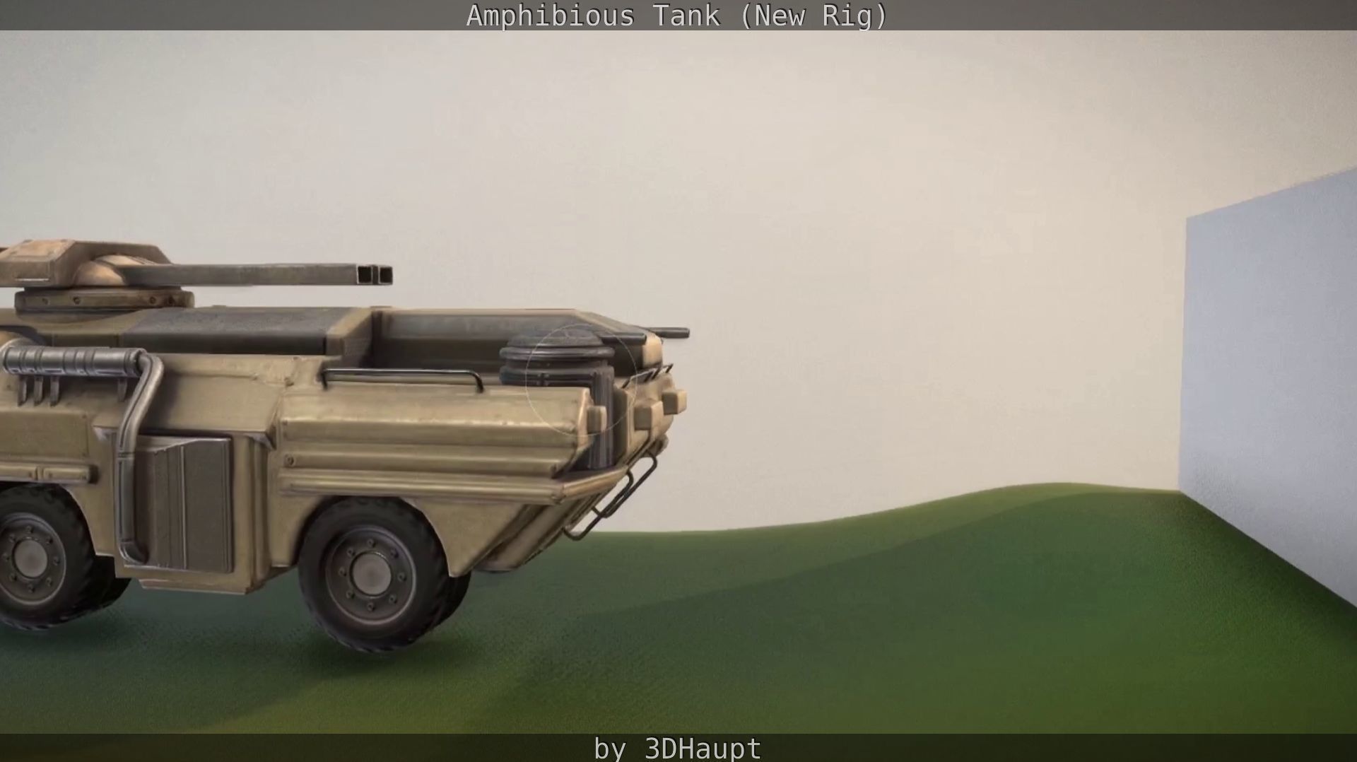 Amphibious Tank New Rig  Free low-poly 3D model_10