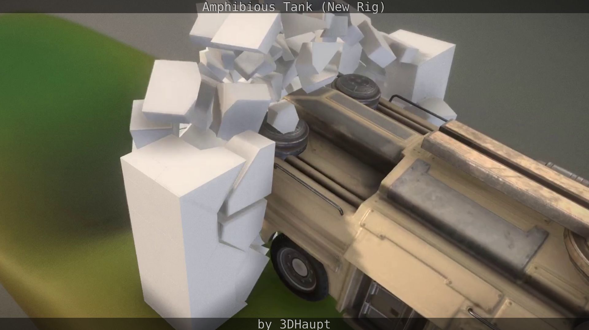 Amphibious Tank New Rig  Free low-poly 3D model_31