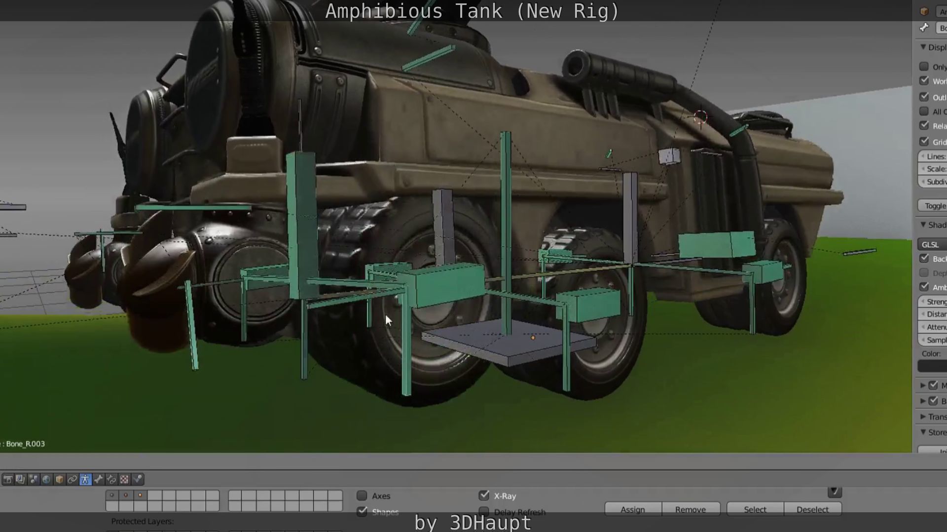 Amphibious Tank New Rig  Free low-poly 3D model_119