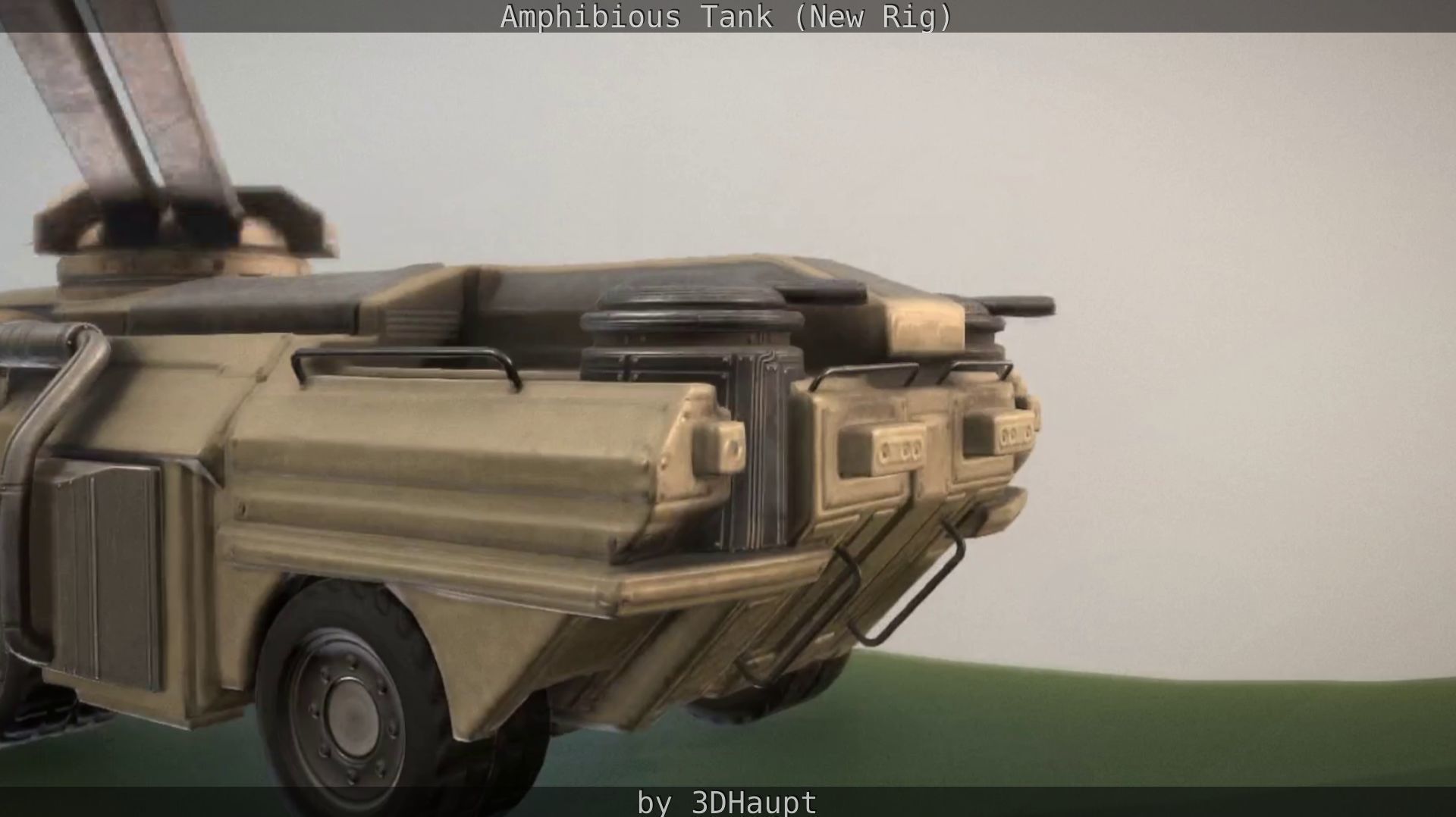 Amphibious Tank New Rig  Free low-poly 3D model_51